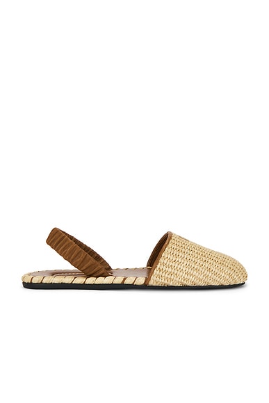 Miu Miu Ruches Slingback Flat