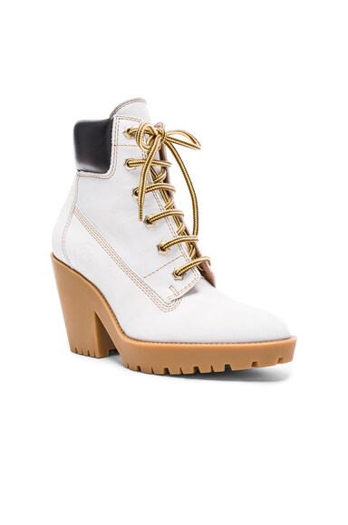 raymond weil leather lace up booties