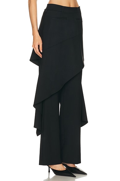 Monse Deconstructed Tailored Skirt Trouser In Black