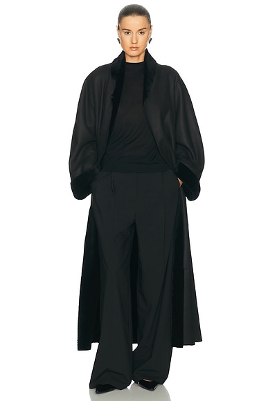 Nour Hammour Dorian Coat In Black