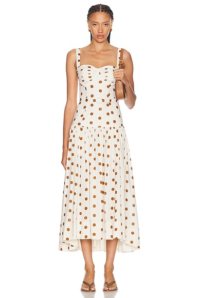 NICHOLAS Drenica Bustier Drop Waist Dress