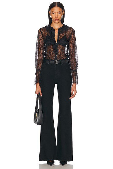 Nili Lotan Roe Bootcut In Black