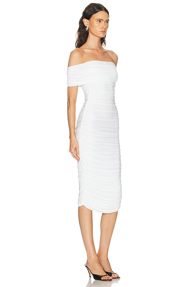 Norma Kamali Sleeveless Cowl Neck Side Shirred Dress | Thumbnail 2