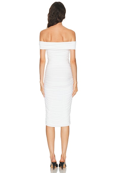 Norma Kamali Sleeveless Cowl Neck Side Shirred Dress | Thumbnail 3