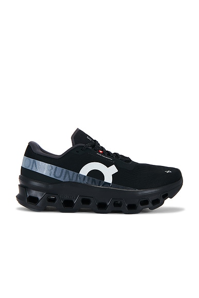 On Cloudmonster 1 in Black - Black. Size 9 (also in 7, 7.5, 8, 8.5, 9.5, 10, 10.5, 11, 11.5, 12, 13, 14).