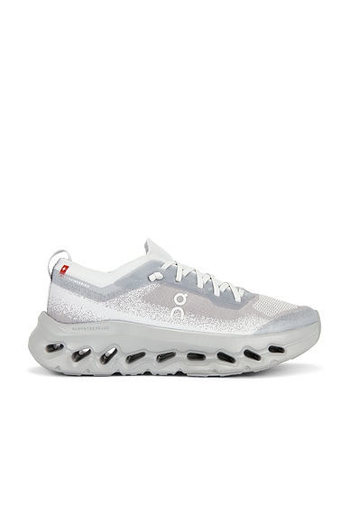 On Cloudtilt Moon Sneaker in Glacier & Alloy - Grey. Size 7.5 (also in 5, 5.5, 6, 6.5, 7, 8, 8.5, 9, 9.5, 10).