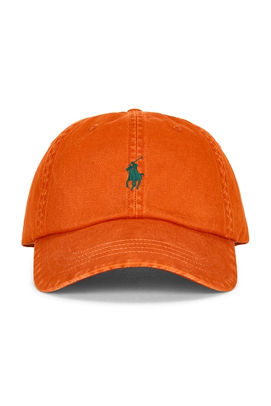 Polo Ralph Lauren Chino Sport Cap In College Orange