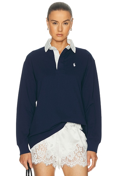 Polo Ralph Lauren Rugby Long Sleeve Polo Sweatshirt