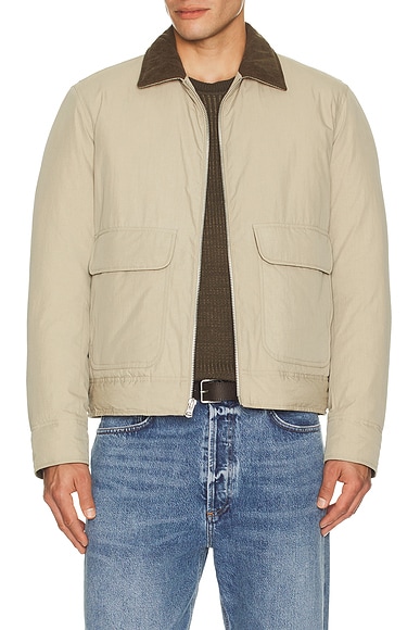 Image of Rag & Bone Derrick Filled Jacket in Light Oatmeal - Cream. Size M (also in S).
