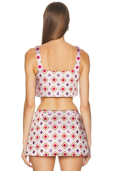 Retroféte Thalisa Top In Multi