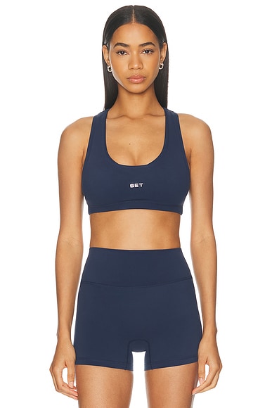 Set Active Sportbody Sporty Gym Bra In Blue
