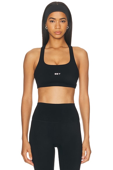 Set Active Sportbody Sporty Drill Bra In Black