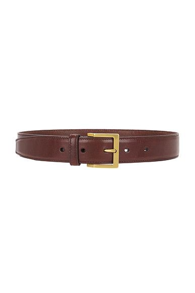 Saint Laurent Ceinture Vadim Belt In Brown