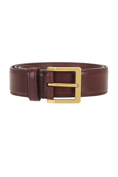 Saint Laurent Ceinture Vadim Belt In Brown