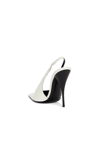Saint Laurent P.a.r.i.s. Slingback Pump In White