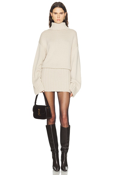 Same Knit Mini Dress In Brown