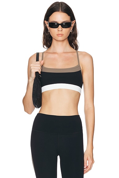 Splits59 Scottie Airweight Bra In Black & Lentil