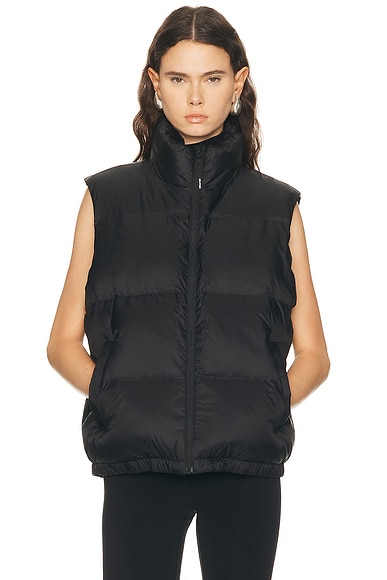 Splits59 Summit Nylon Puffer Vest In Black