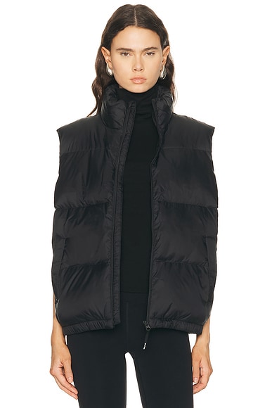 Splits59 Summit Nylon Puffer Vest In Black