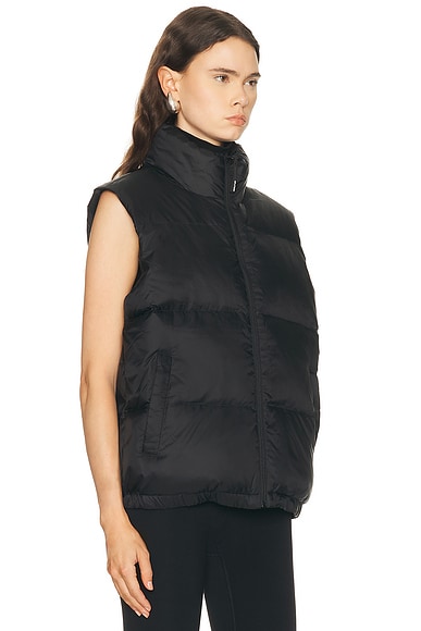Splits59 Summit Nylon Puffer Vest In Black