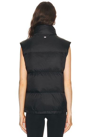 Splits59 Summit Nylon Puffer Vest In Black