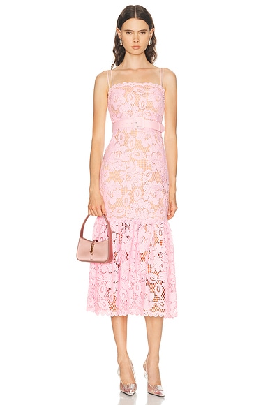 Crochet Lace Midi Dress