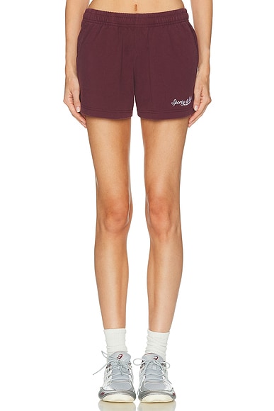 Sporty & Rich Syracuse Embroidered Disco Short