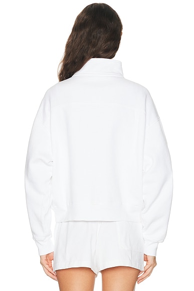Sporty & Rich Syracuse Embroidered Quarter Zip Sweatshirt | Thumbnail 3 Sporty & Rich Syracuse Embroidered Quarter Zip Sweatshirt | Thumbnail 3