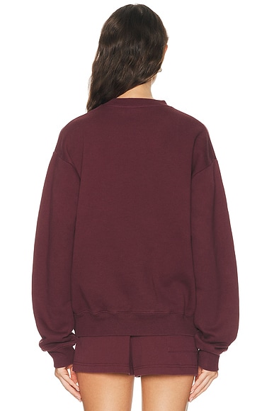 Sporty & Rich Syracuse Embroidered Crewneck Sweatshirt | Thumbnail 3 Sporty & Rich Syracuse Embroidered Crewneck Sweatshirt | Thumbnail 3