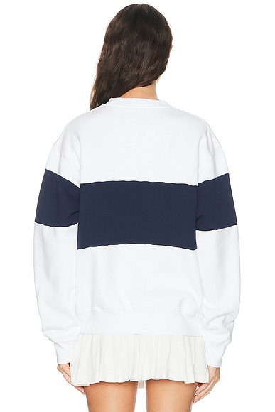 Sporty & Rich Signature Logo Block Crewneck Sweatshirt | Thumbnail 3 Sporty & Rich Signature Logo Block Crewneck Sweatshirt | Thumbnail 3
