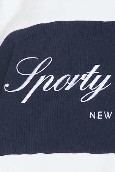 Sporty & Rich Signature Logo Block Crewneck Sweatshirt | Thumbnail 5 Sporty & Rich Signature Logo Block Crewneck Sweatshirt | Thumbnail 5