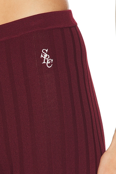Sporty & Rich Signature Logo Ribbed Pant | Thumbnail 6