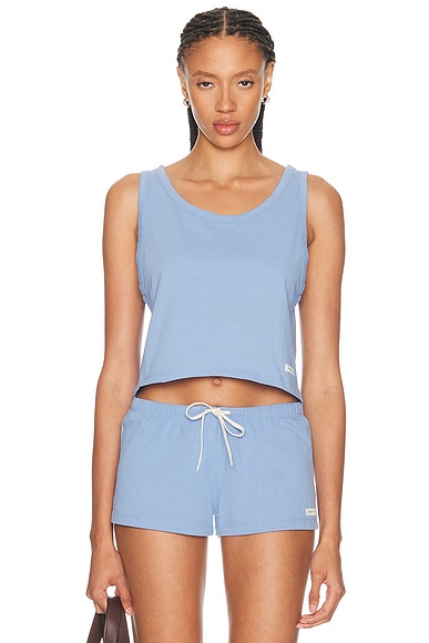 Sporty & Rich Signature Logo Lounge Tank Top
