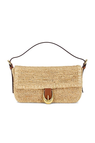 Staud Harlow Raffia Shoulder Bag