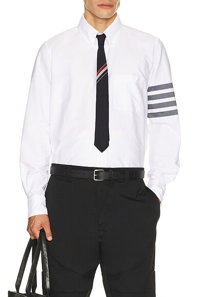 Thom Browne Straight Fit Button Down Long Sleeve Shirt | Thumbnail 6