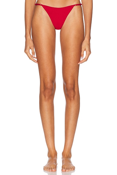 Tropic Of C Luna Bikini Bottom In Red
