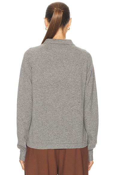 Totême Womens Relaxed-fit Buttoned-cuffs Cashmere Cardigan Dark Grey Melange Xs In Gray