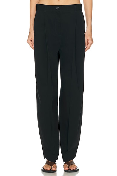 Toteme Single Pleat Cotton Trouser | Thumbnail 13 Toteme Single Pleat Cotton Trouser | Thumbnail 13