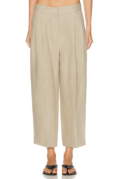 Toteme Double Pleat Linen Trouser | Thumbnail 13