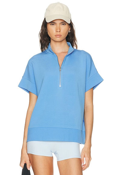 Varley Ritchie Half Zip Short Sleeve Sweatshirt