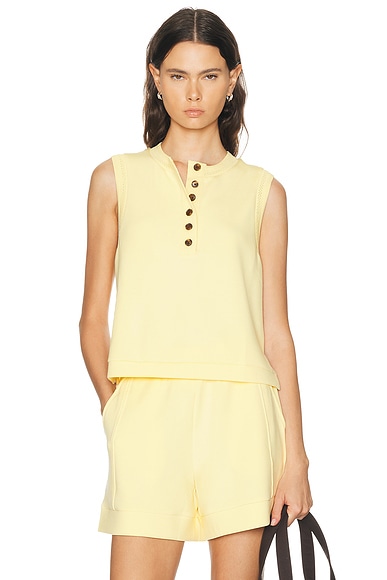 Varley Marla Button Placket Tank Top