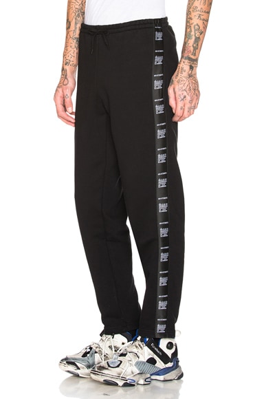 off white tape sweatpants