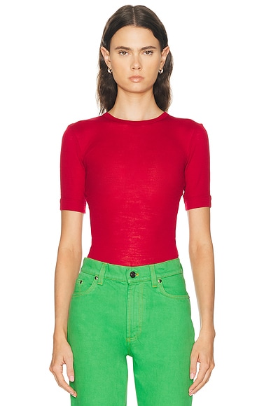 Short Sleeve Rib Top