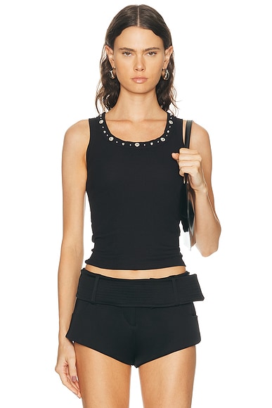 Embroidered Tank Top
