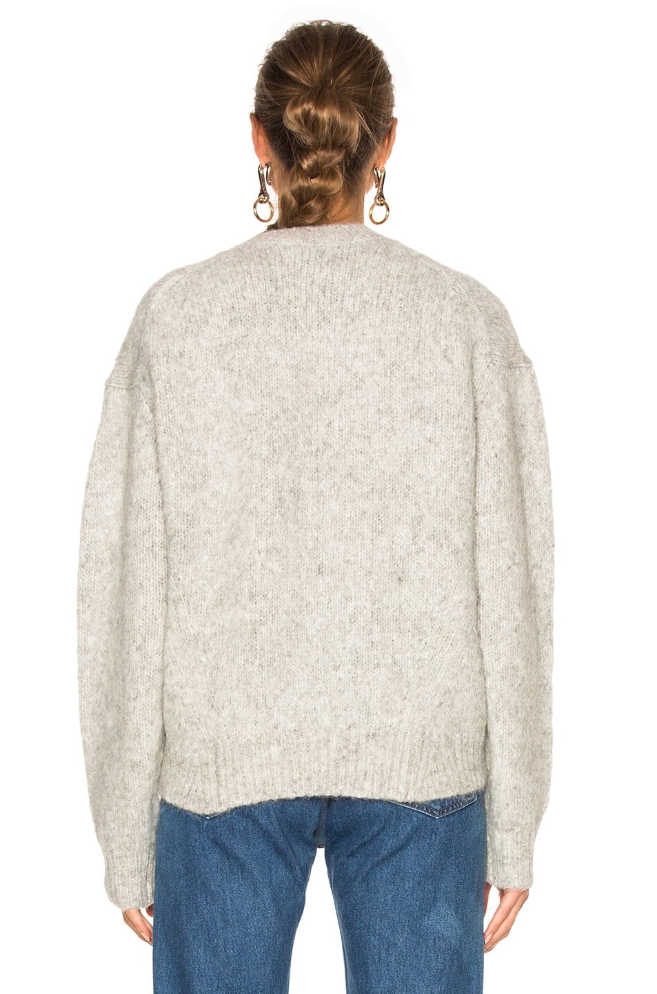 ACNE STUDIOS Shira Alpaca Sweater in Silver Grey | ModeSens