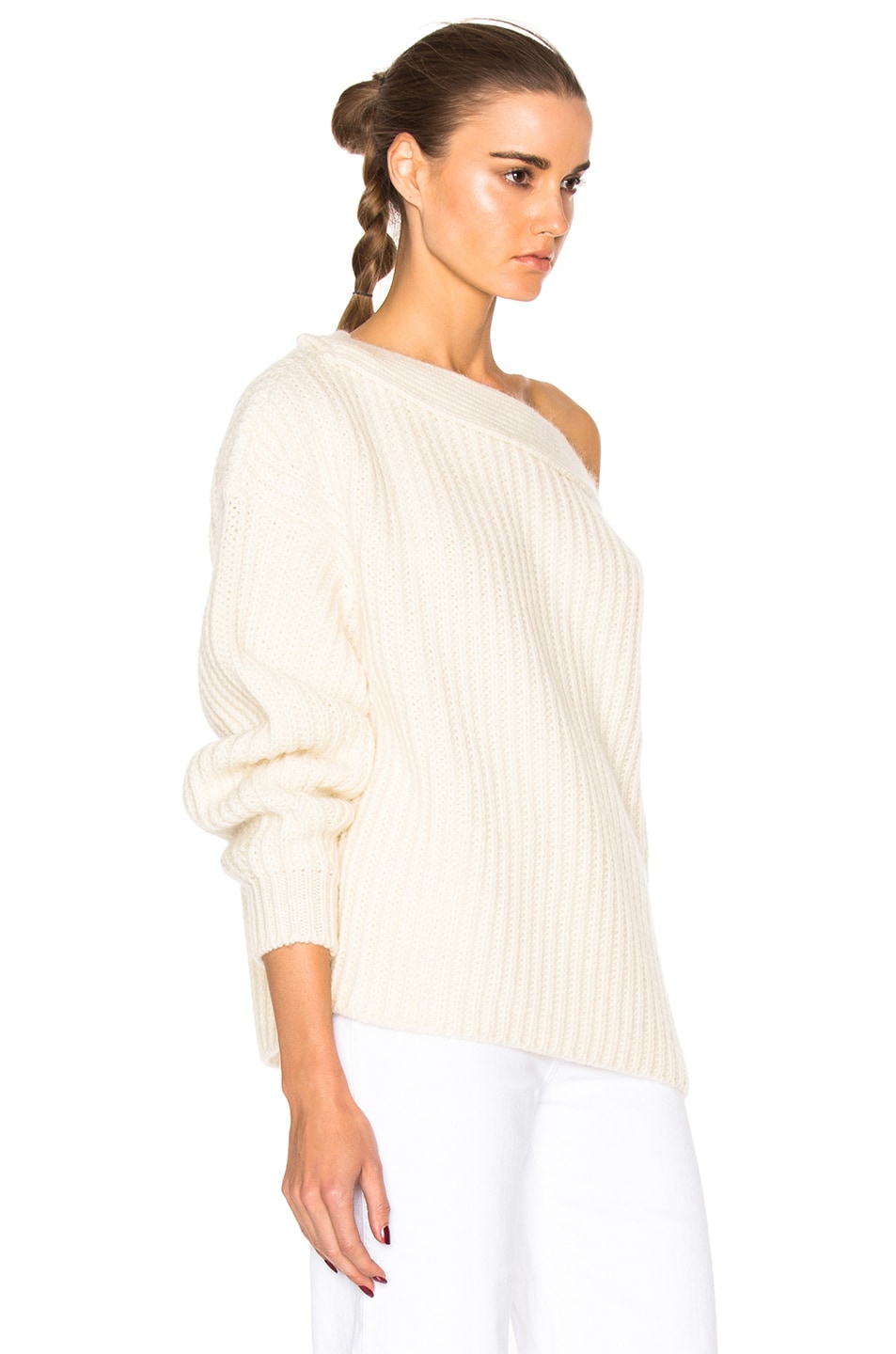 ACNE STUDIOS Holden Chunky Sweater, Off White | ModeSens