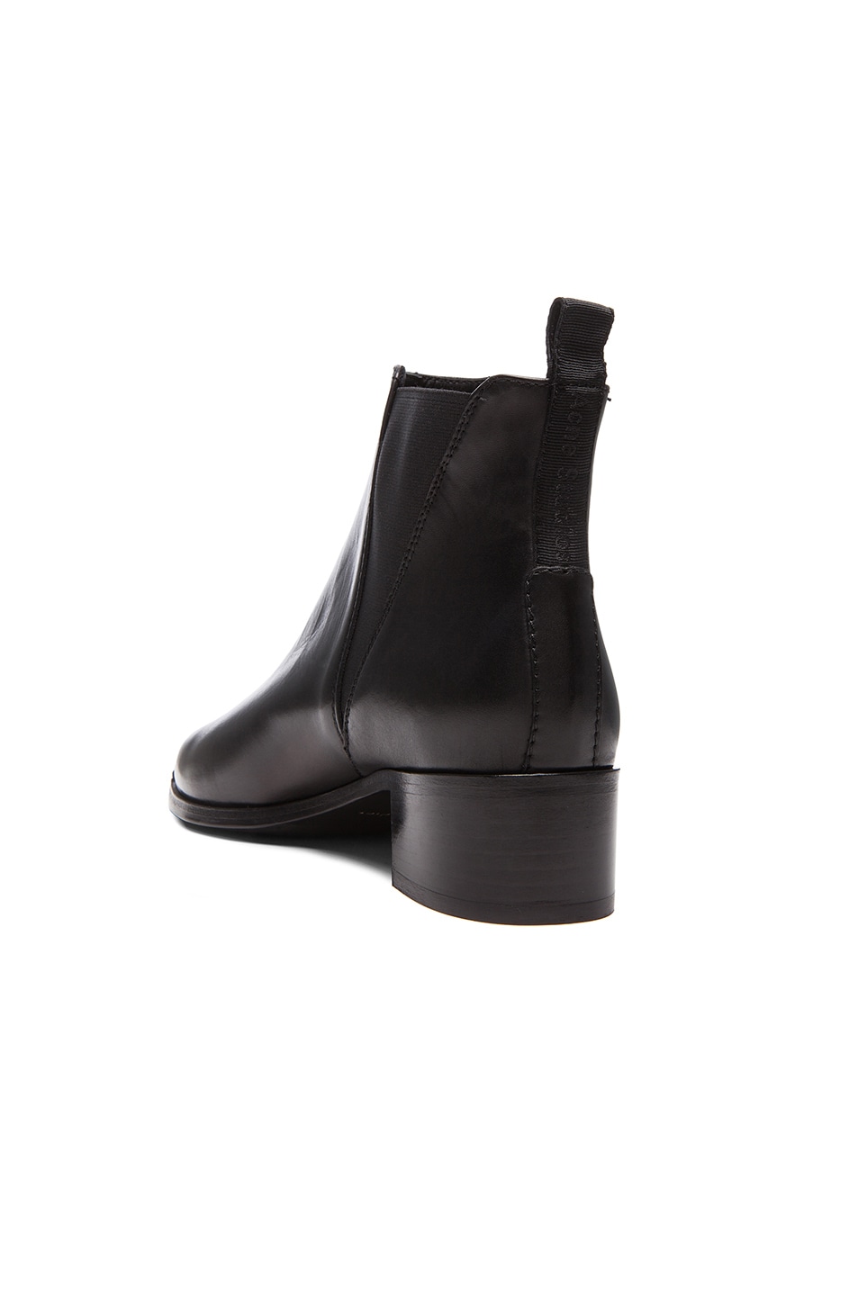 ACNE STUDIOS Women’S Jensen Naplack Patent Grained Ankle Boots In Black