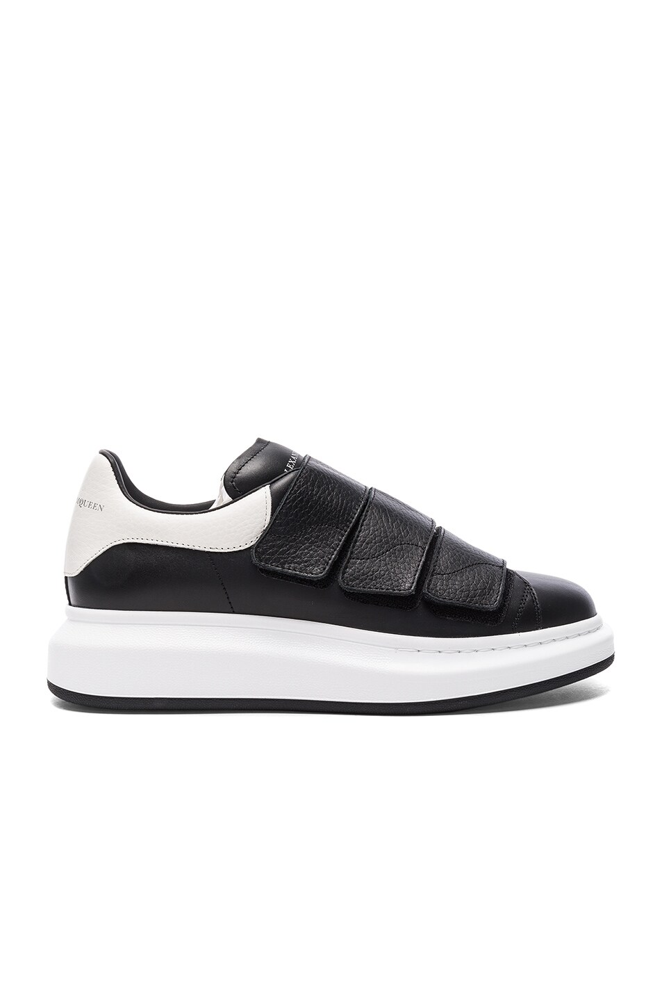 ALEXANDER MCQUEEN Bicolor Leather Trainer Sneakers, Black | ModeSens