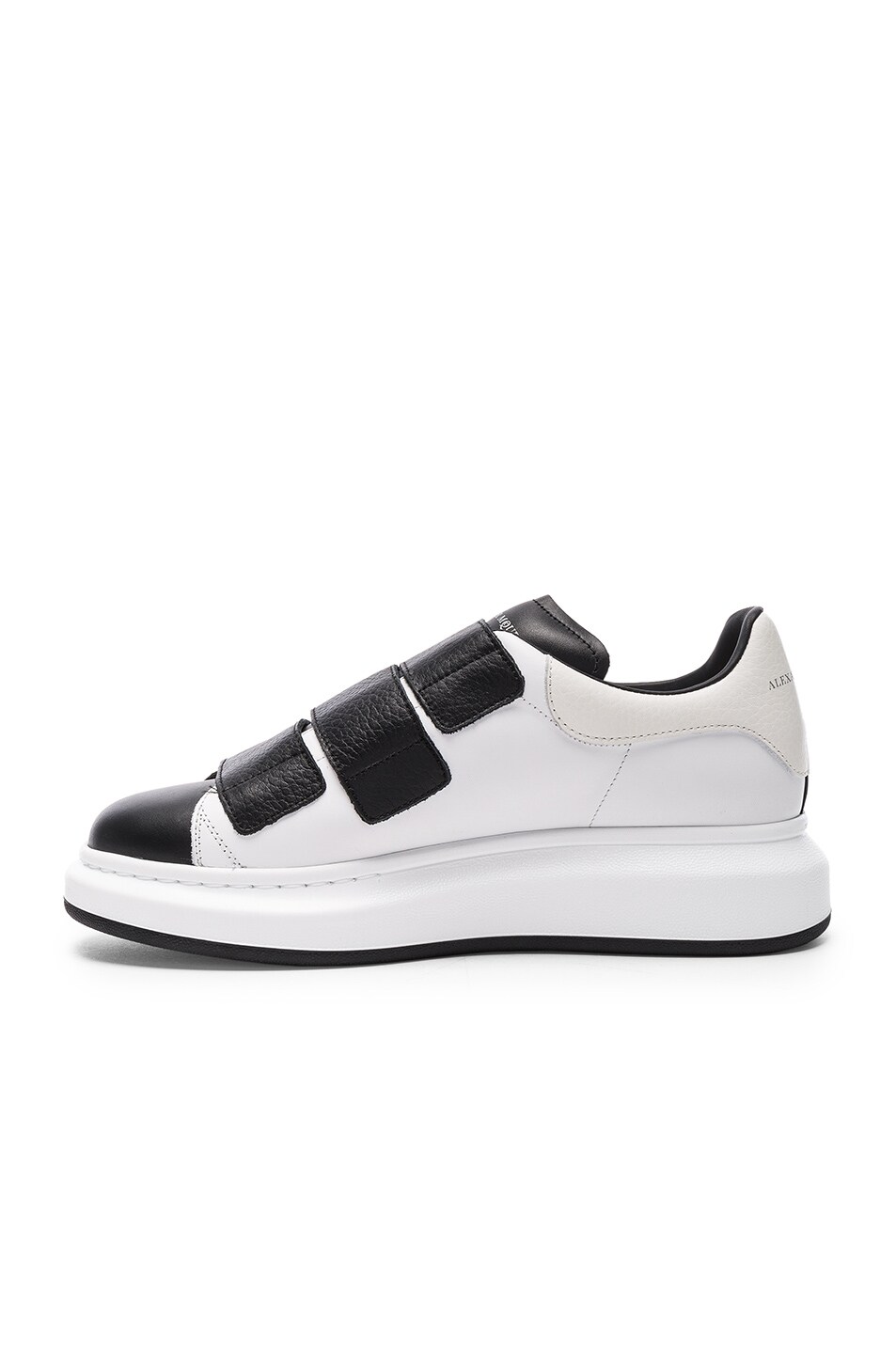 alexander mcqueen show leather trainers