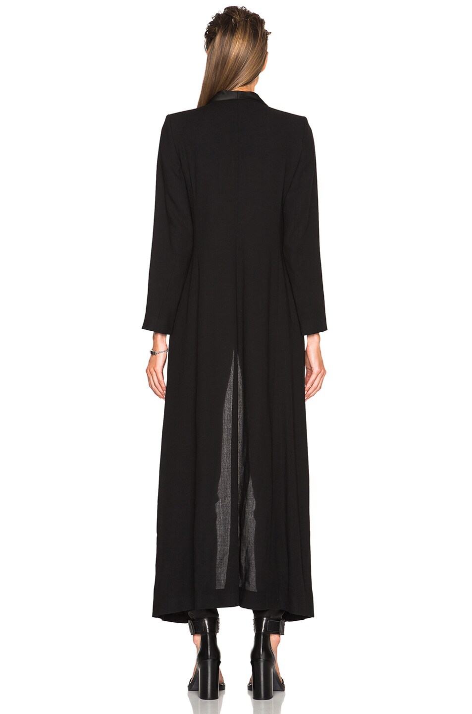 ANN DEMEULEMEESTER Floor Length Coat In Black. | ModeSens